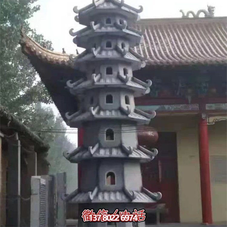 大理石石雕佛塔雕塑，傳承古老文明
