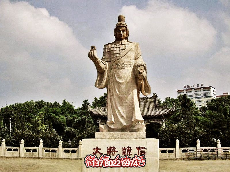 以漢白玉雕塑緬懷韓信，美化景區(qū)，展現(xiàn)創(chuàng)意兵