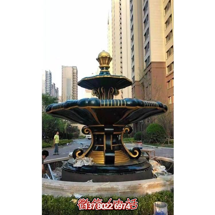 歐式風格石雕大型噴泉雕塑，點綴別墅小區