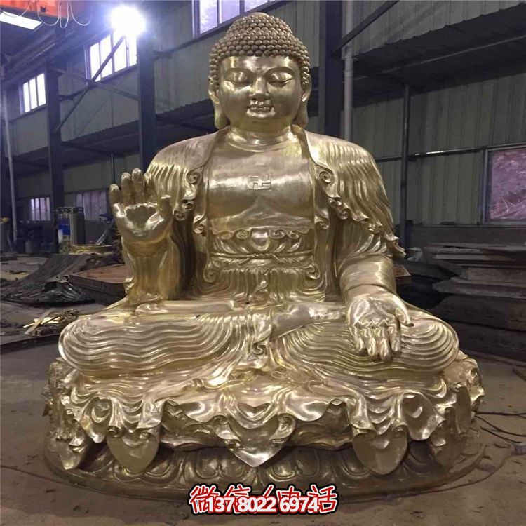 噴漆大型戶(hù)外景觀(guān)三寶佛雕塑