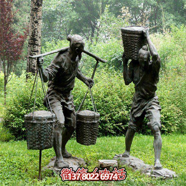 銅制園林景觀(guān)人物雕塑