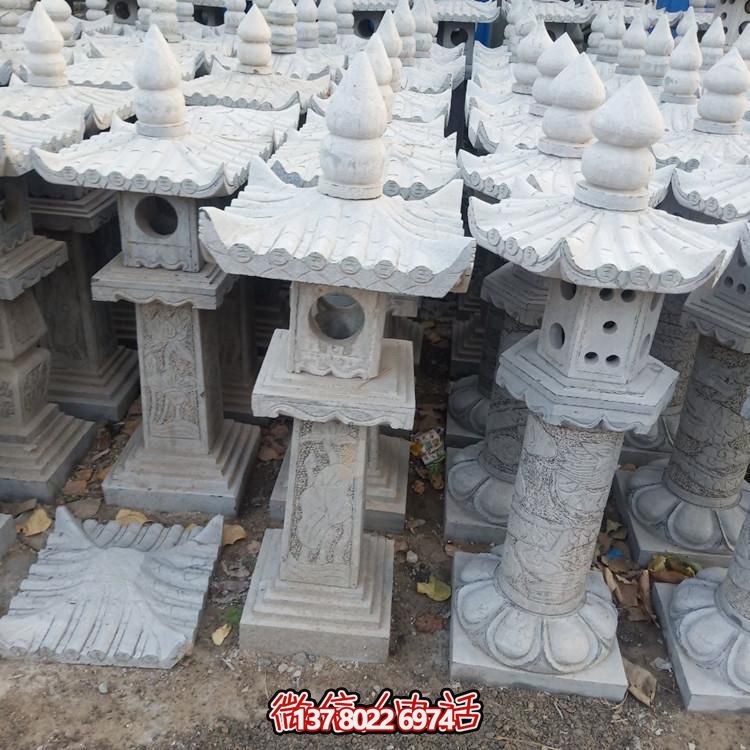 精美手工雕刻青石中式石燈擺件，打造完美園林裝飾