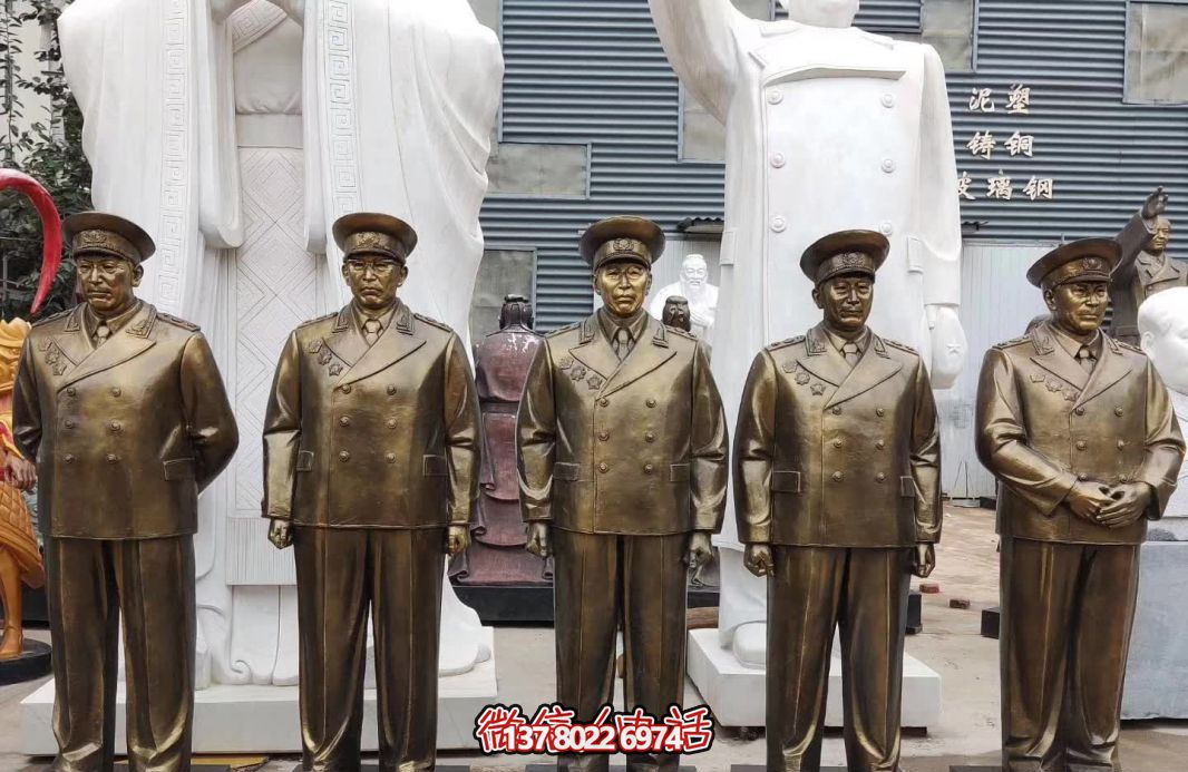 仿銅偉人元帥玻璃鋼雕塑，締造景區世界十大經典