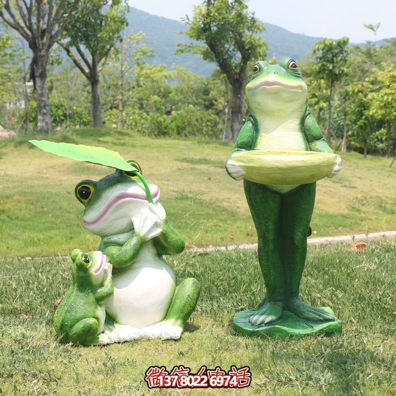玻璃鋼創(chuàng)意青蛙雕塑，給游樂園帶來新的游樂體驗(yàn)