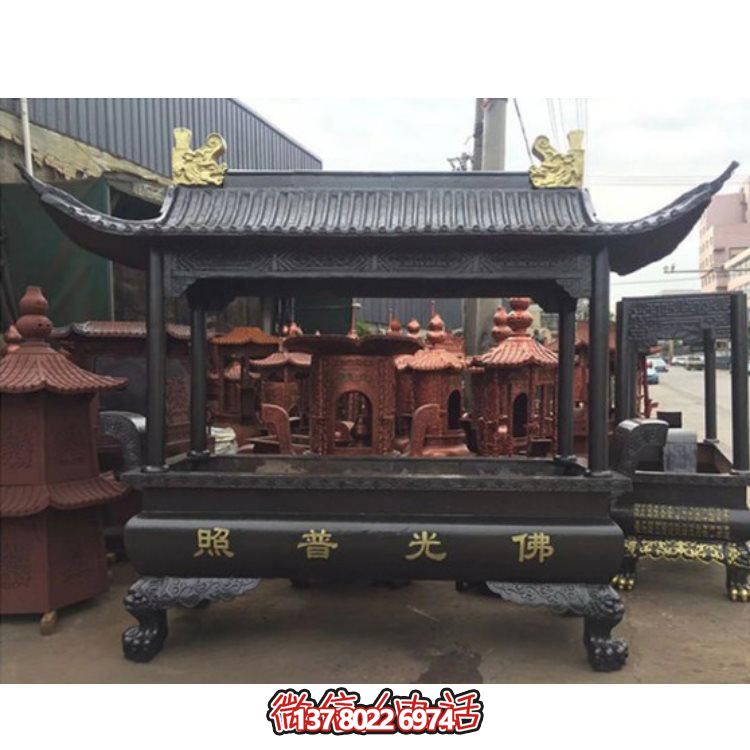 精美銅雕香爐，裝點您的景區(qū)、寺廟、戶外